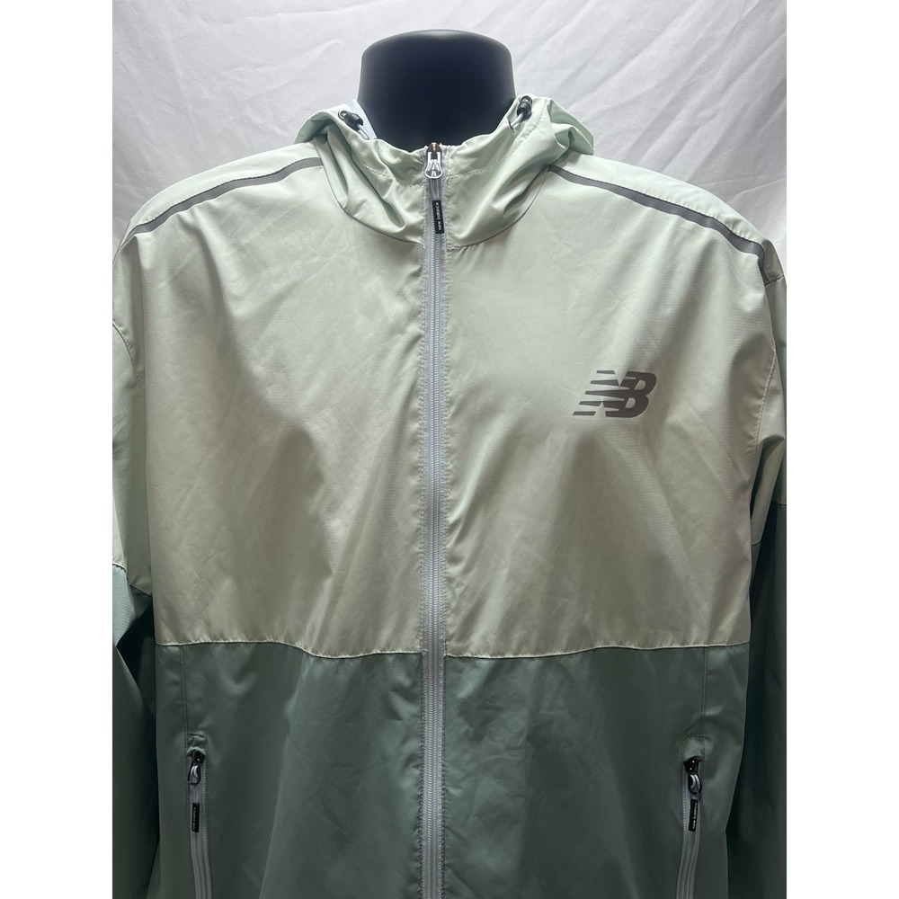 New Balance Full Zip Seafoam Green Mist Activewear Jacket Women's Size large - Picture 3 of 16